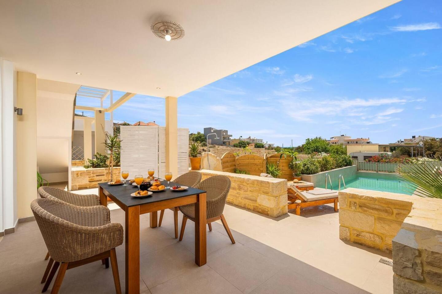 Ammokrinos Luxury Homes,150M From The Beach كالاماكي المظهر الخارجي الصورة