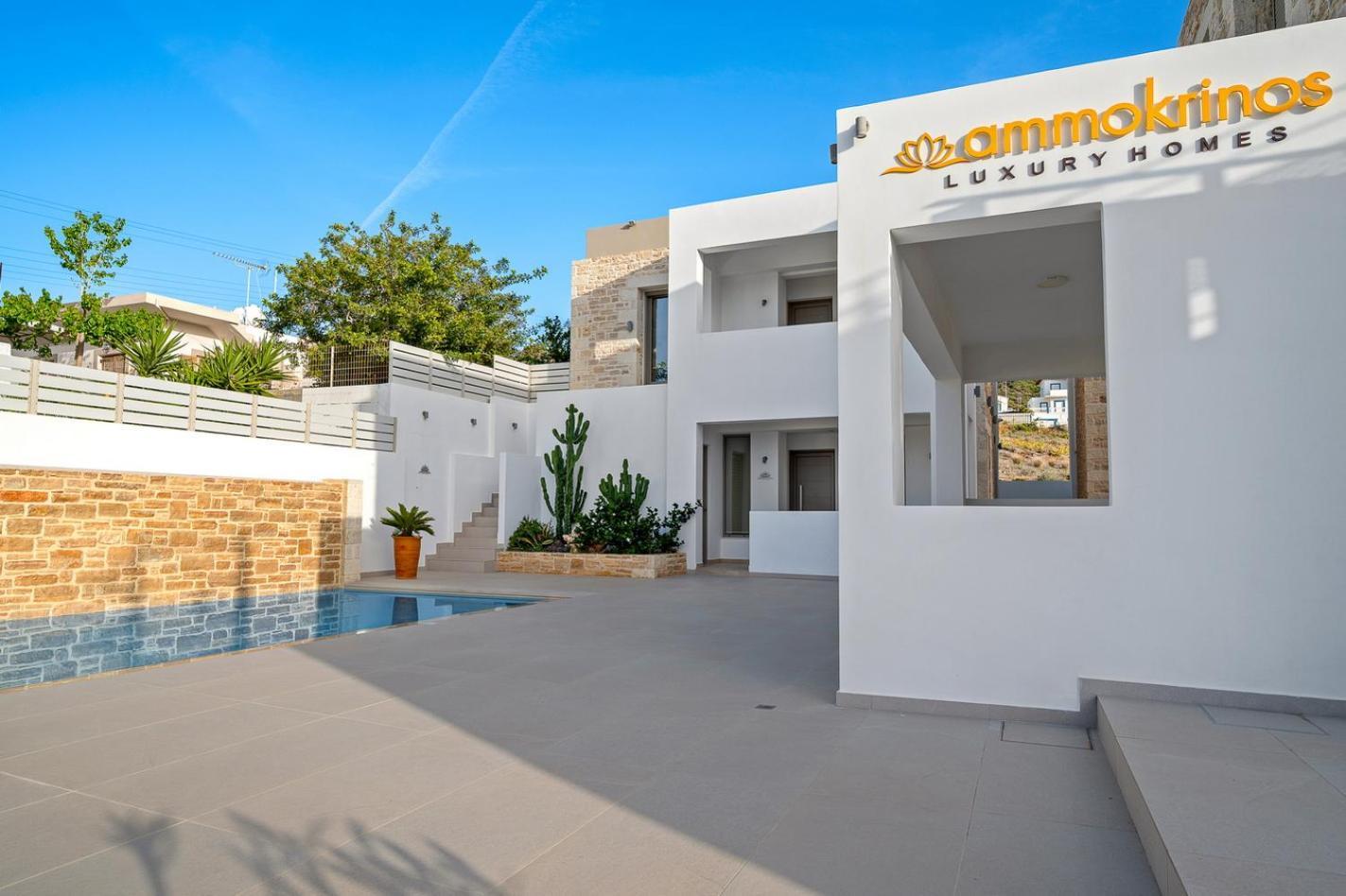 Ammokrinos Luxury Homes,150M From The Beach كالاماكي المظهر الخارجي الصورة